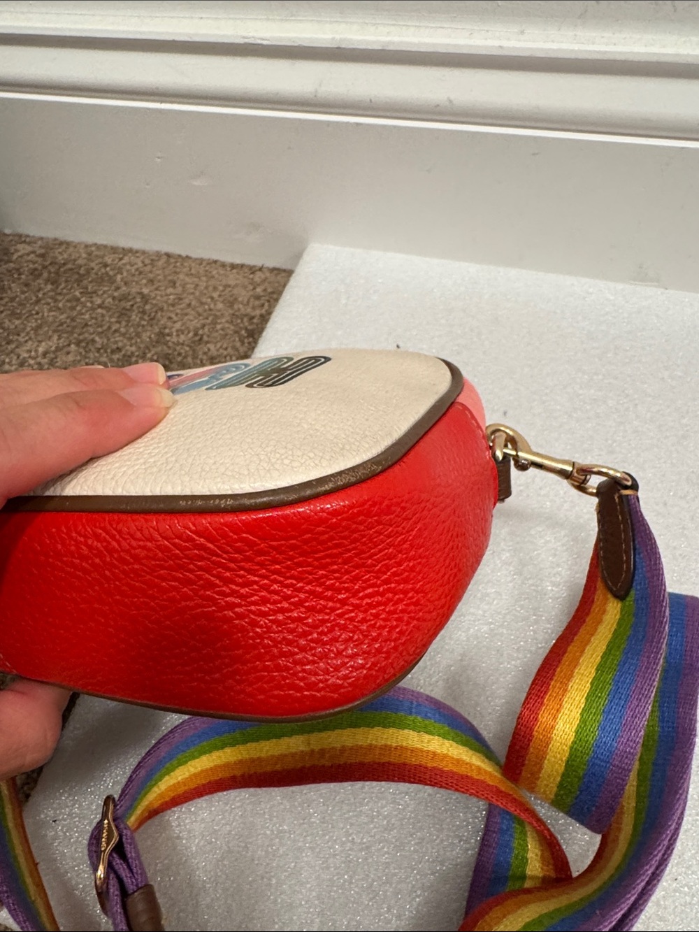 Coach Jamie pride rainbow camera crossbody bag purse - Picture 7 of 10